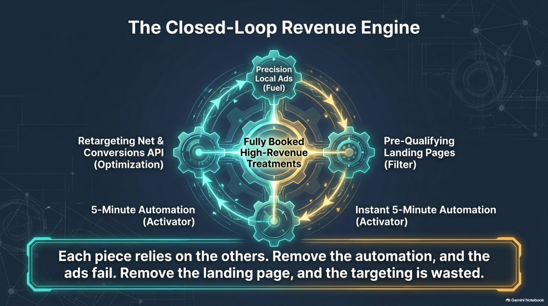 Walkthrough slide 12: closed-loop revenue engine